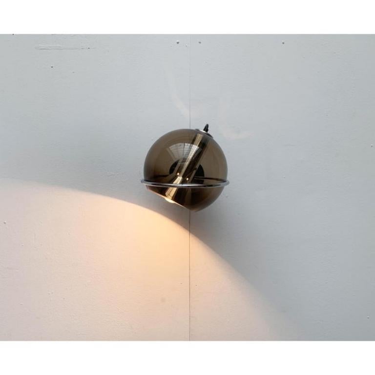Metal Set of 2 Mid-Century Dutch Space Age Wall Lamps by Frank Ligtelijn, 1960s For Sale