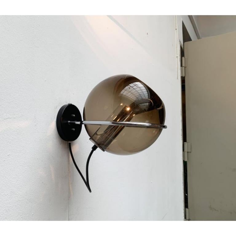 Set of 2 Mid-Century Dutch Space Age Wall Lamps by Frank Ligtelijn, 1960s For Sale 1