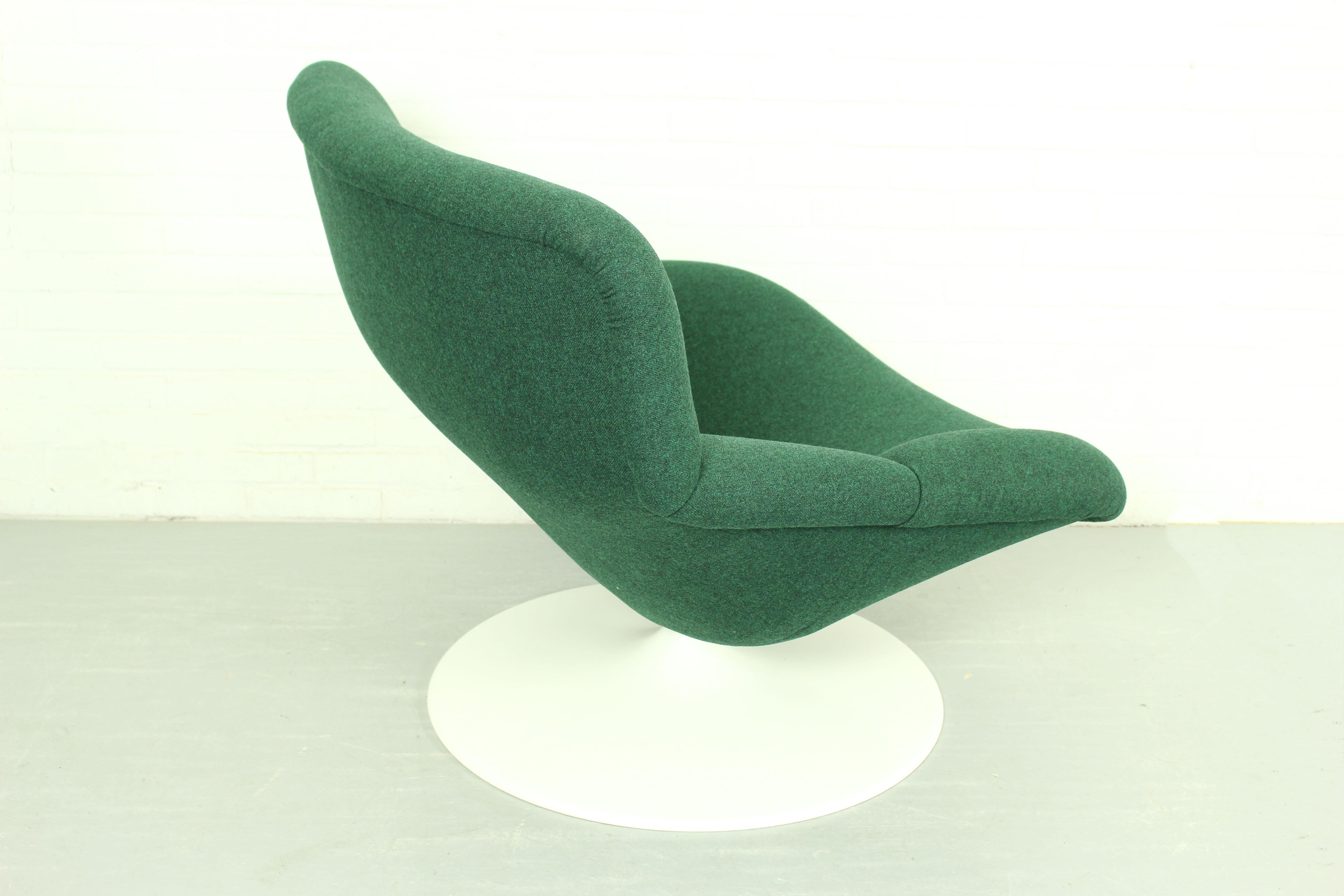 Set of 2 Midcentury F518 Lounge Swivel Chairs by Geoffrey Harcourt for Artifort 2