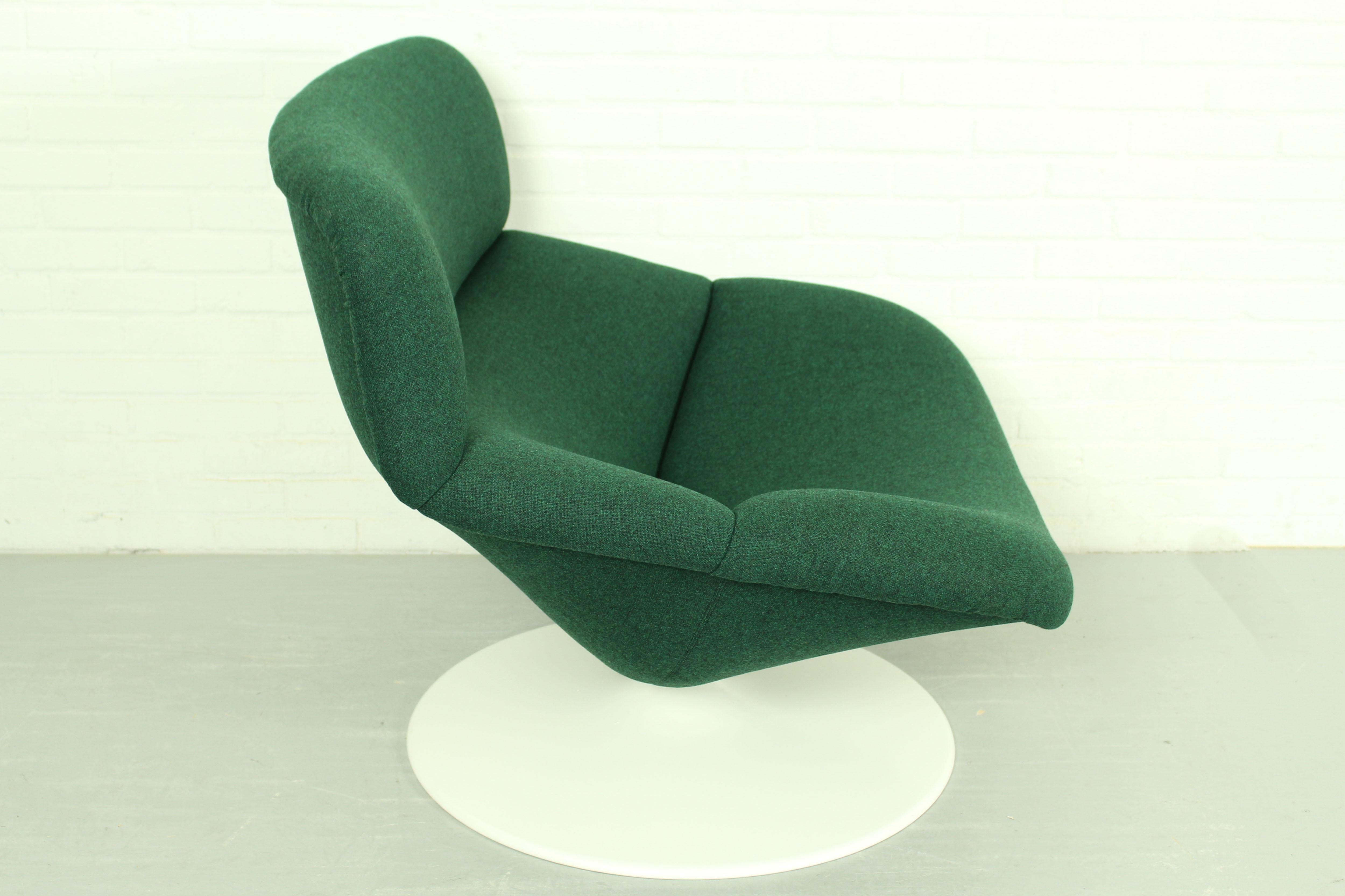 Set of 2 Midcentury F518 Lounge Swivel Chairs by Geoffrey Harcourt for Artifort 3