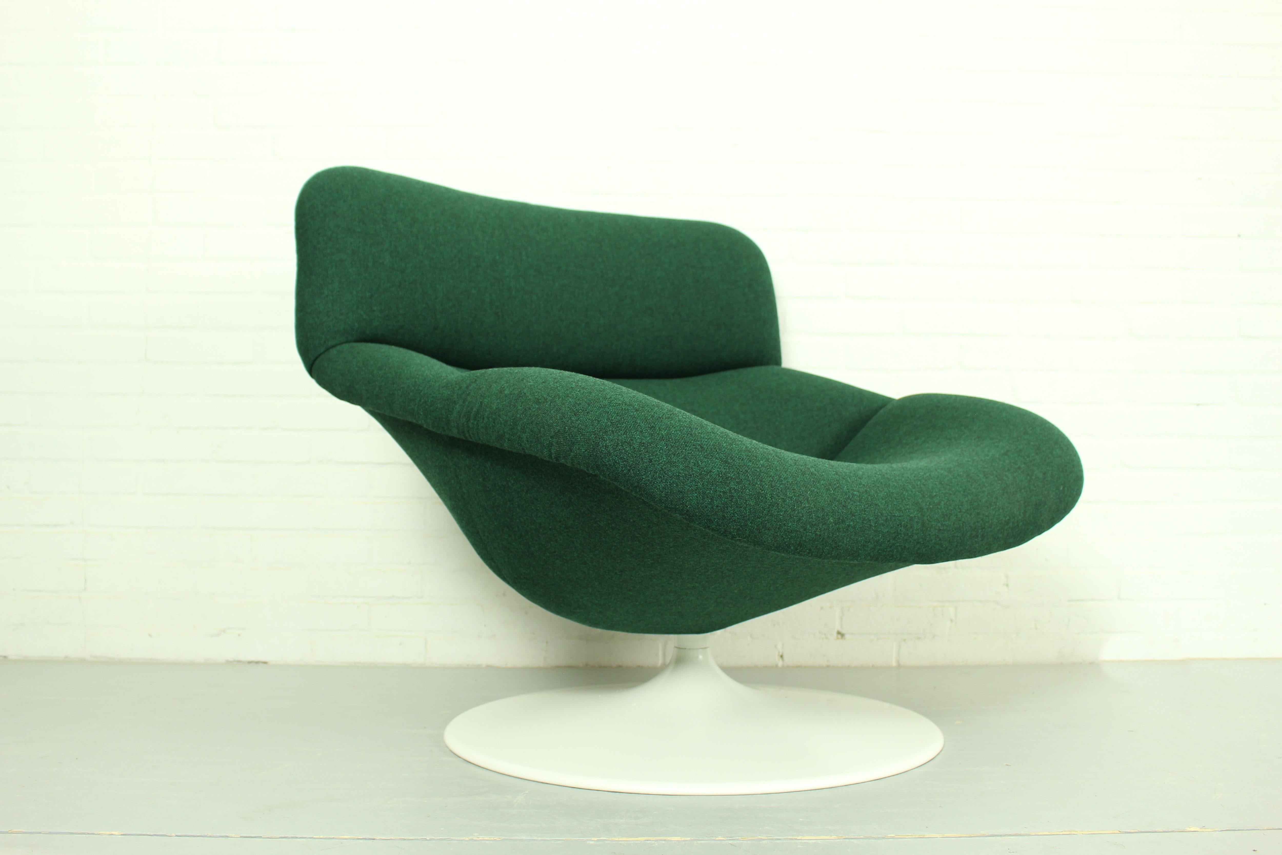Set of 2 Midcentury F518 Lounge Swivel Chairs by Geoffrey Harcourt for Artifort 5