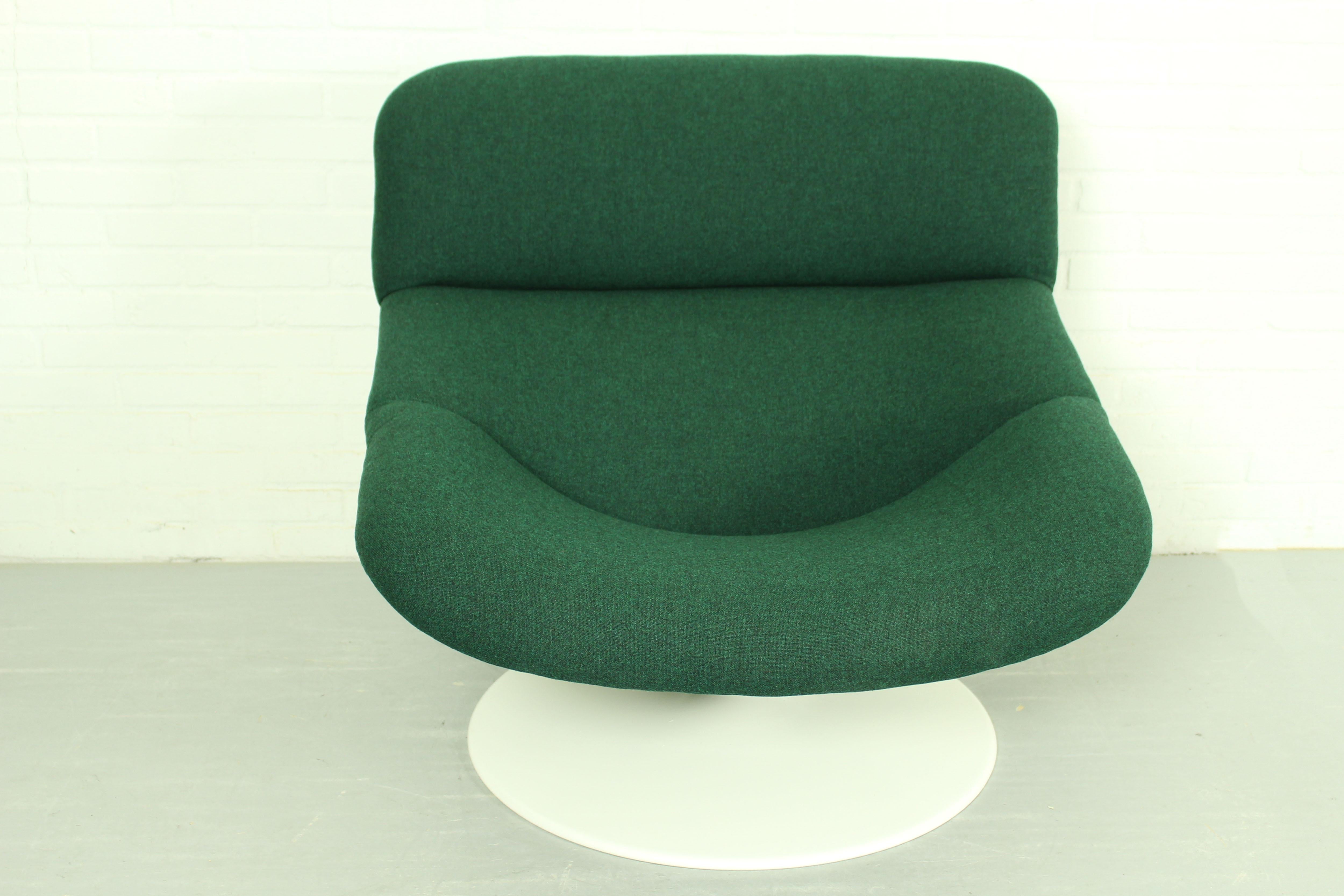 Set of 2 Midcentury F518 Lounge Swivel Chairs by Geoffrey Harcourt for Artifort 7