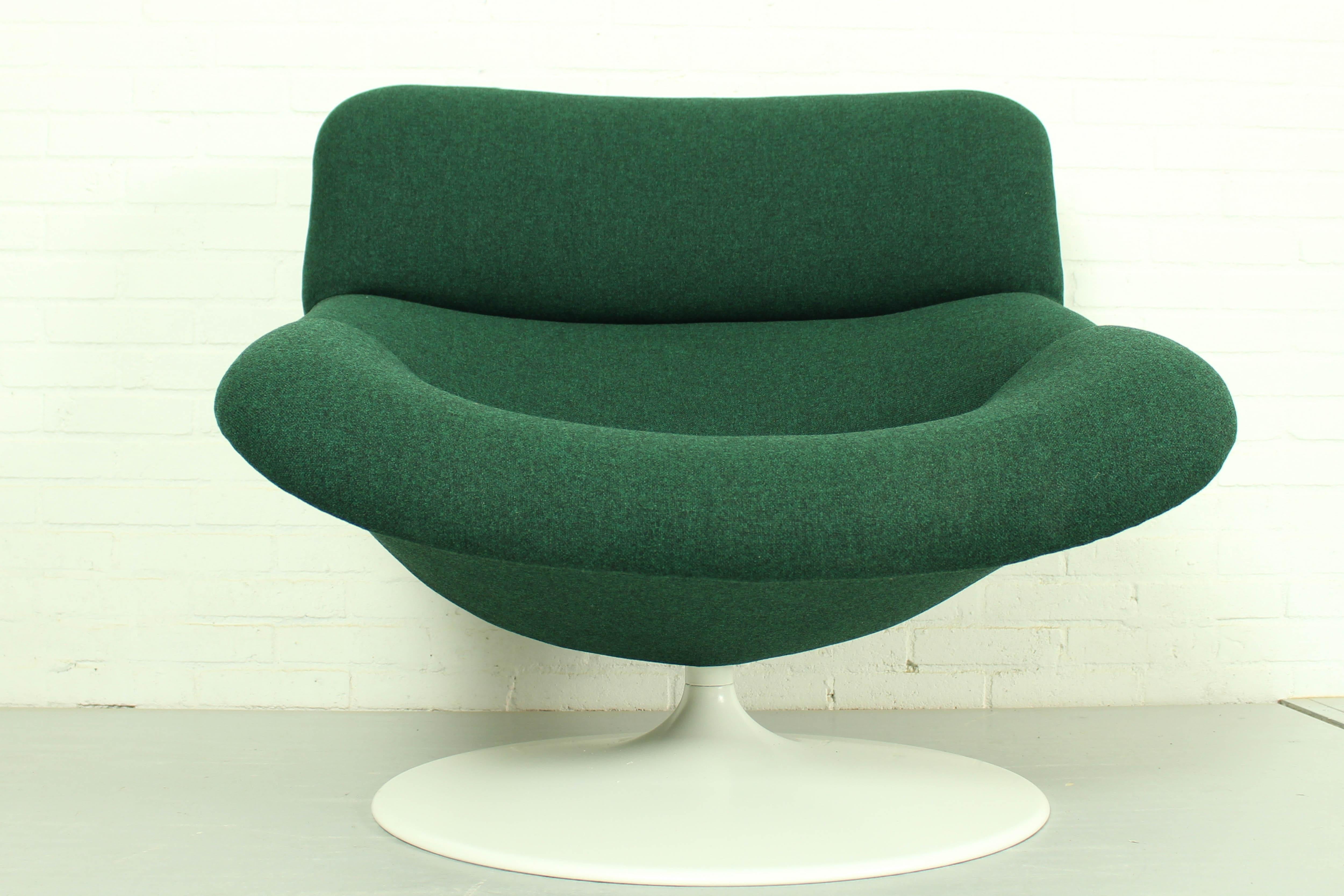 Set of 2 Midcentury F518 Lounge Swivel Chairs by Geoffrey Harcourt for Artifort 8