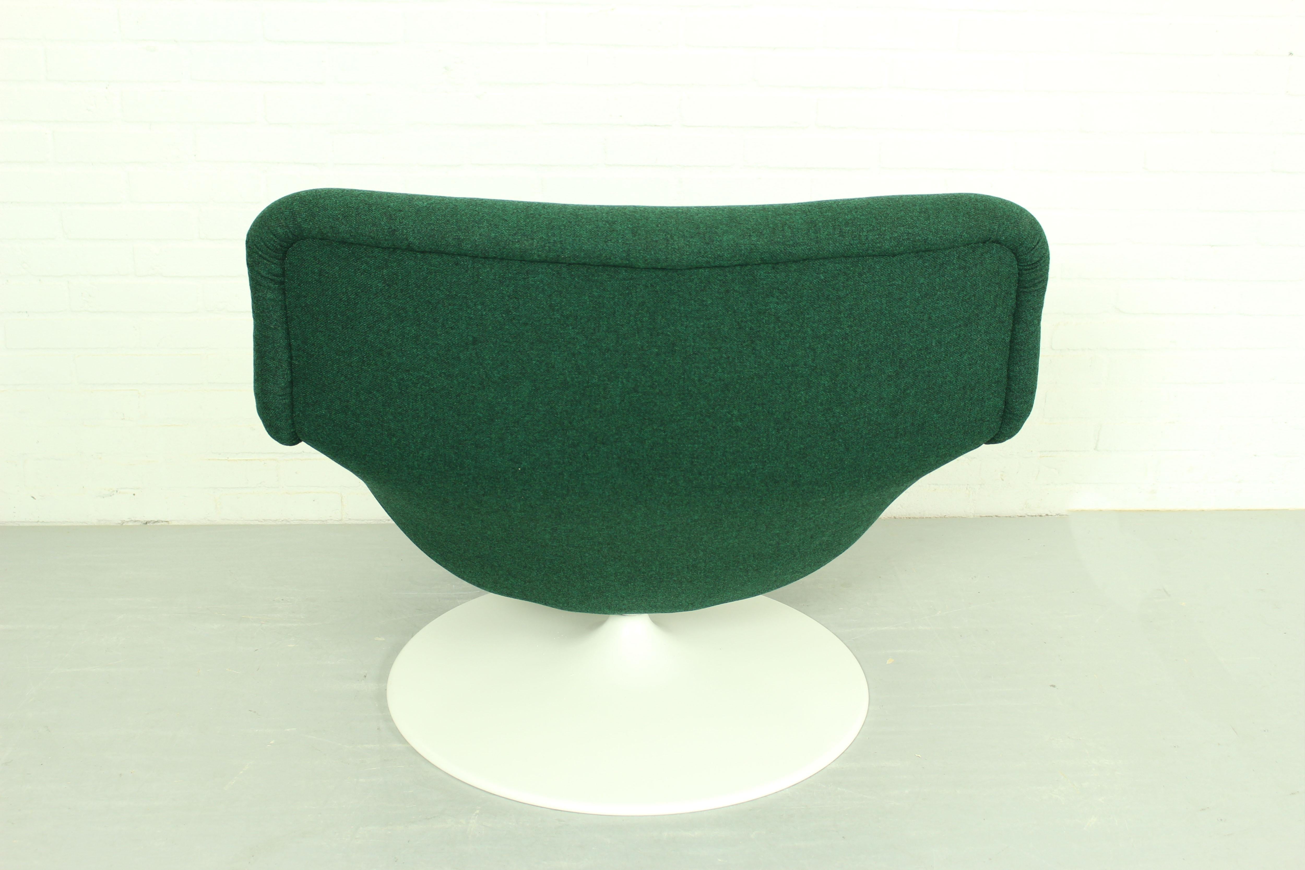 20th Century Set of 2 Midcentury F518 Lounge Swivel Chairs by Geoffrey Harcourt for Artifort
