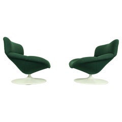 Set of 2 Midcentury F518 Lounge Swivel Chairs by Geoffrey Harcourt for Artifort