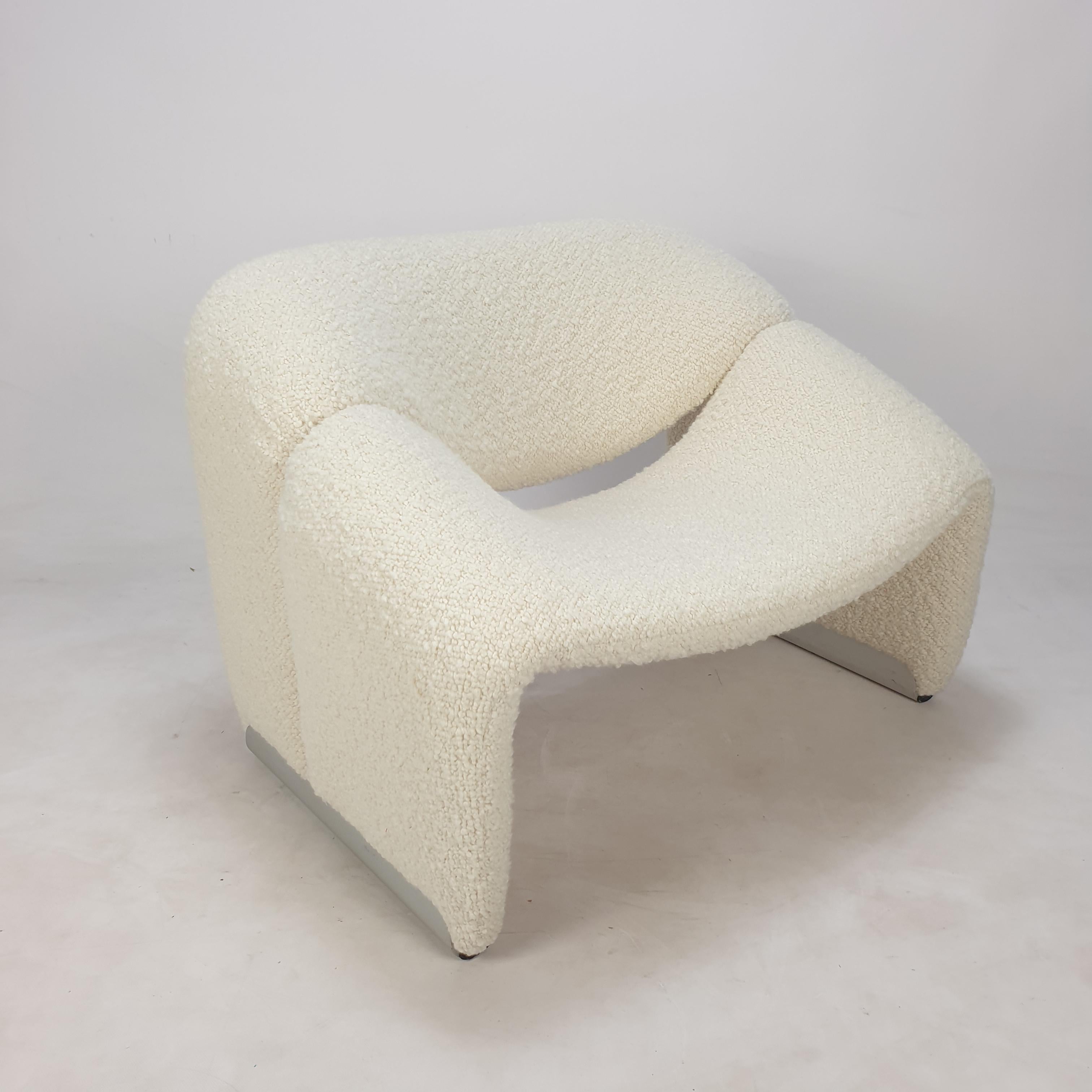 Mid-Century Modern Set of 2 Mid-Century F598 Groovy Chairs by Pierre Paulin for Artifort, 1980s