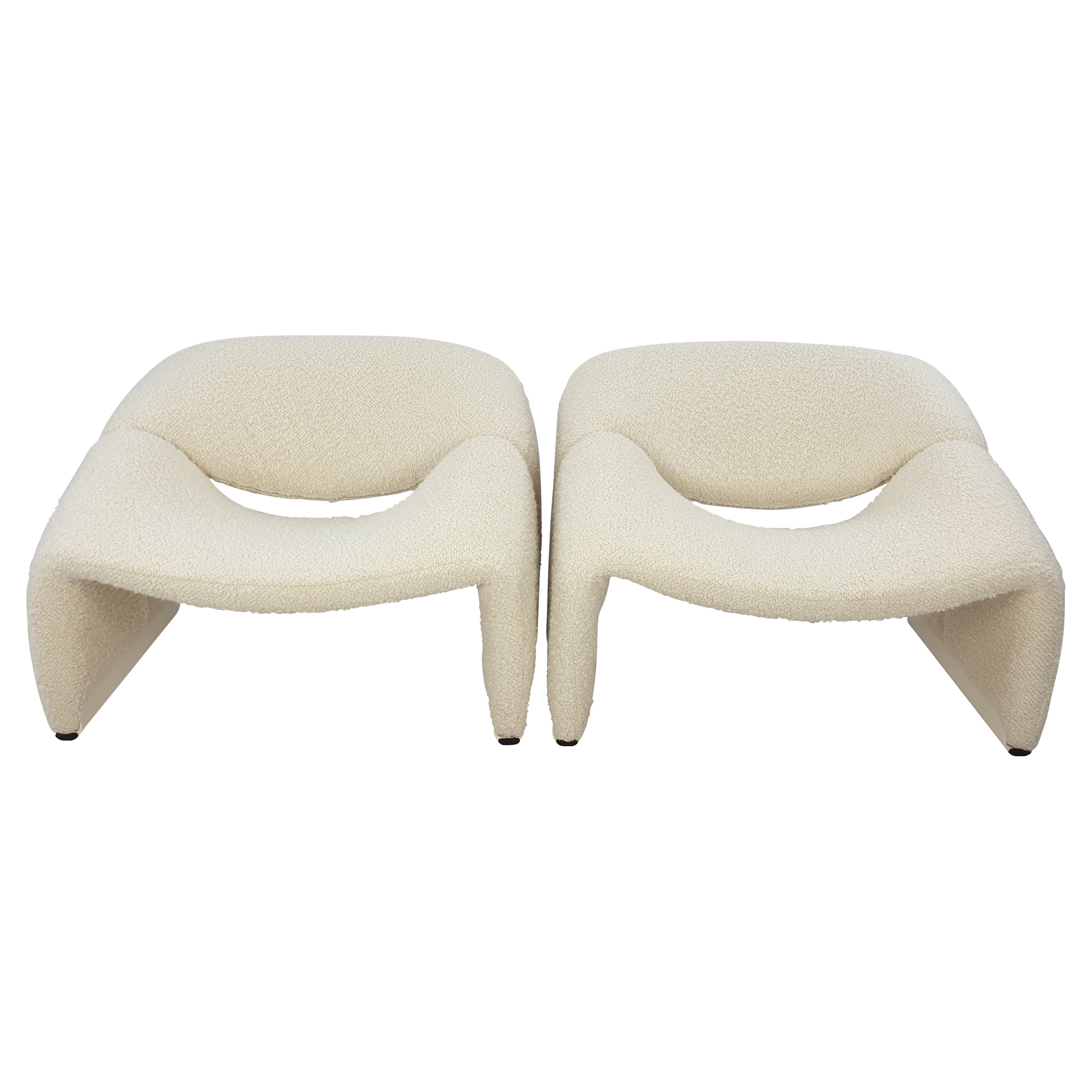Set of 2 Mid Century F598 Groovy Chairs by Pierre Paulin for Artifort, 1980s