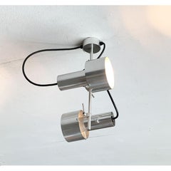 Juego de 2 lámparas de techo dobles minimalistas FA2 de mediados de siglo de Peter Nelson, años 60