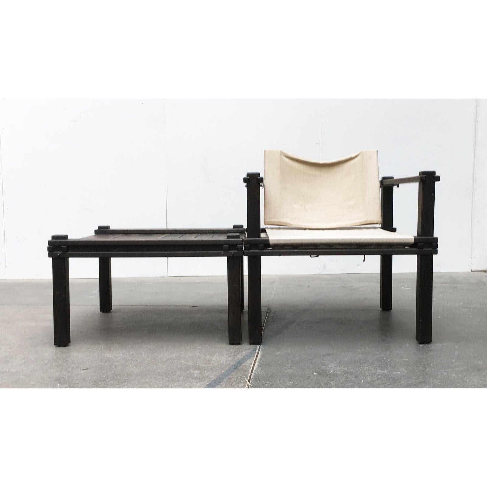 Set of 2 Mid-Century Farmer Series Chair & Table Set by Gerd Lange, 1960s im Angebot 3