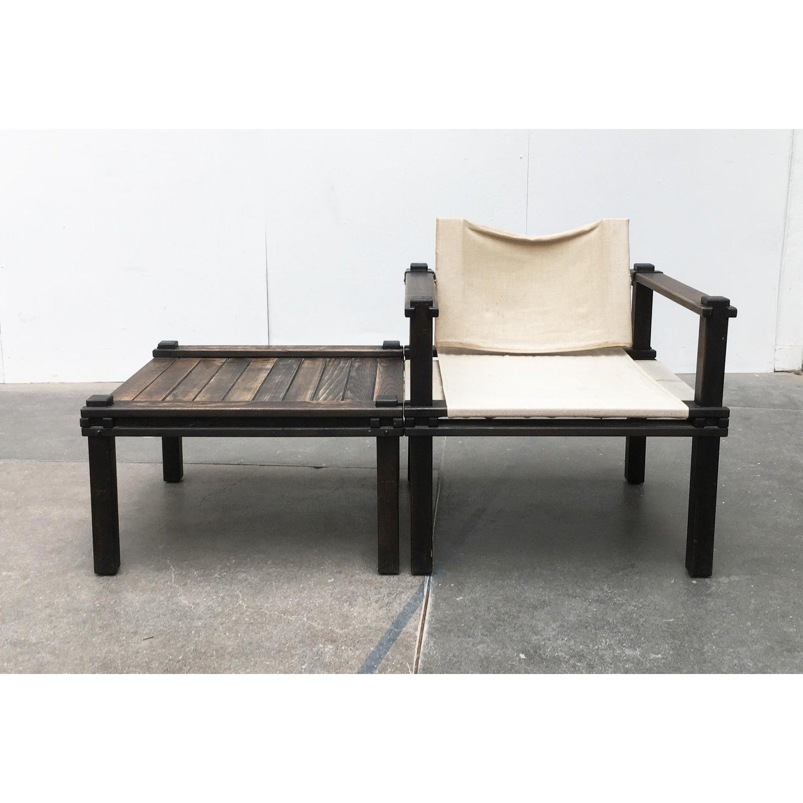 Set of 2 Mid-Century Farmer Series Chair & Table Set by Gerd Lange, 1960s (Moderne der Mitte des Jahrhunderts) im Angebot