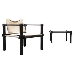Ensemble de 2 chaises et tables de la série Farmer du milieu du siècle par Gerd Lange, années 1960