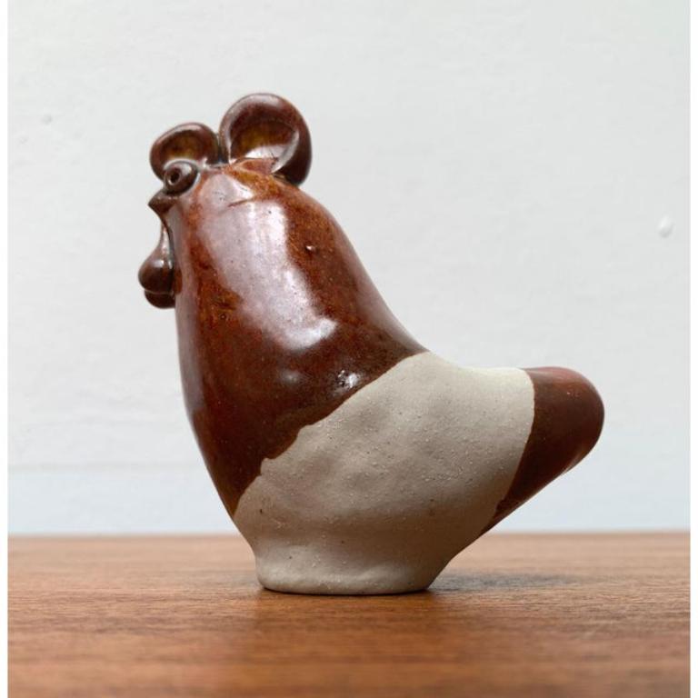 Finlandese Set di 2 flauti di pollo in ceramica finlandese di metà secolo di Kermansavi, anni '60 in vendita