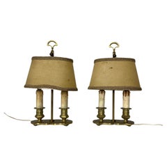 Set Of 2 Mid-century French 2-Light Bedside Lamps, 1950s