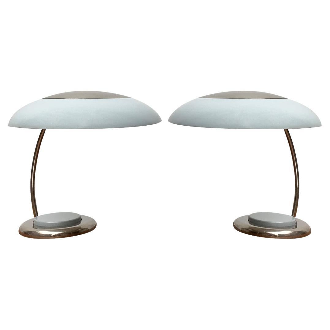 Set di 2 lampade da tavolo della DDR di metà secolo di VEB Leuchtenbau, Lengefeld, anni '60