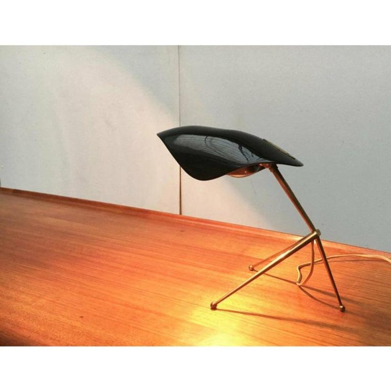 Set of 2 Mid-Century German Acryl and Brass Tripod Table Lamp from Cosack, 1960s For Sale 4