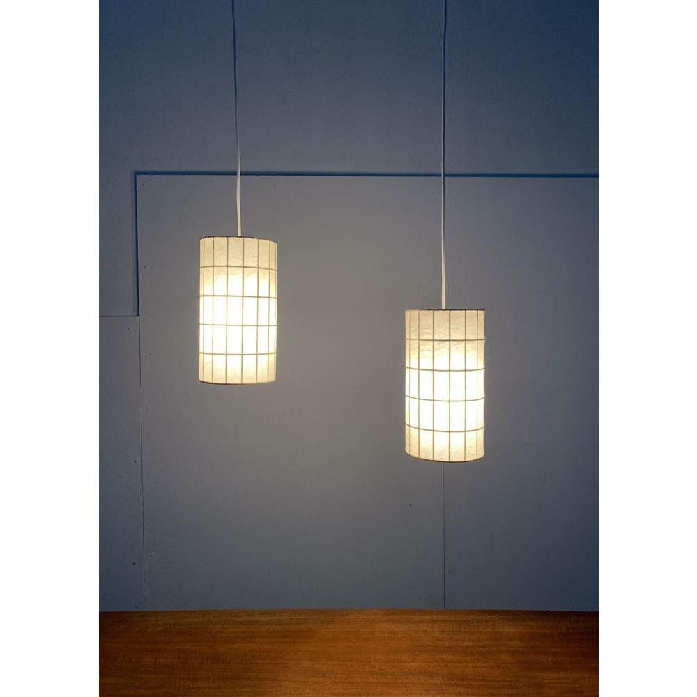 Set di 2 lampade a sospensione Cocoon di Friedel Wauer, anni '60, Germania, metà del secolo scorso In condizioni ottime in vendita a Hamburg, DE