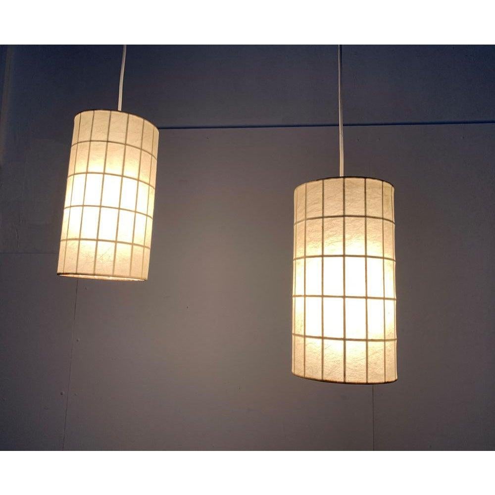 XX secolo Set di 2 lampade a sospensione Cocoon di Friedel Wauer, anni '60, Germania, metà del secolo scorso in vendita