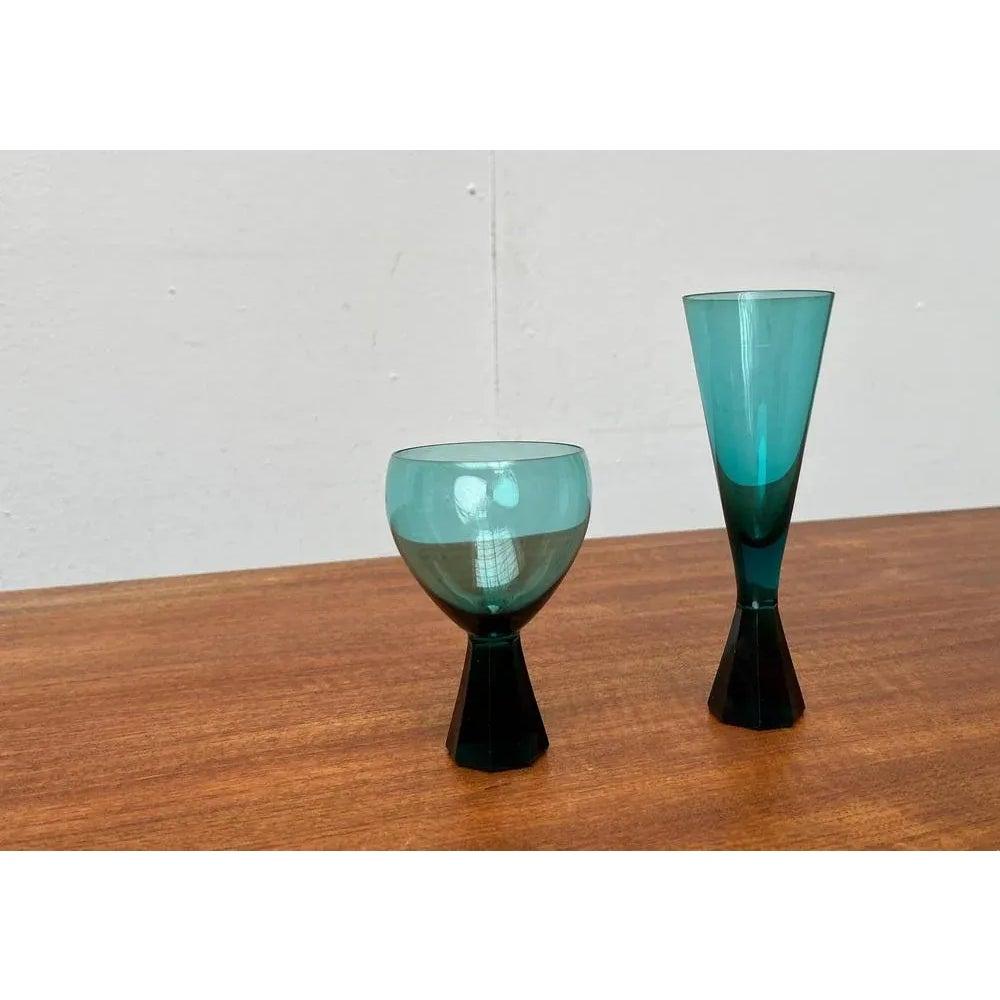 Set of 2 Mid-Century German Drinking Glasses from Karl Friedrich Glas, 1960s In Excellent Condition For Sale In Hamburg, DE