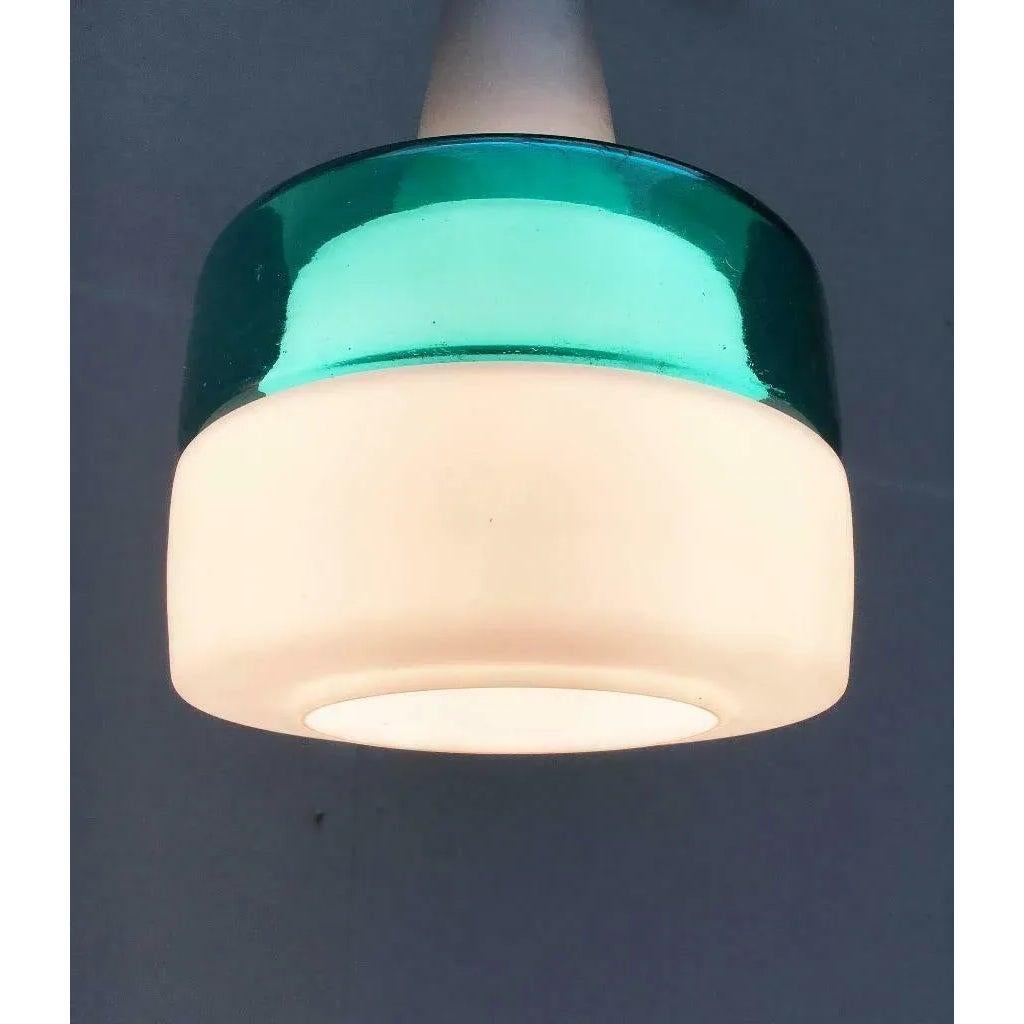 Set di 2 lampade a sospensione in vetro tedesco di metà secolo di Peill & Putzler, anni '70 in vendita 2