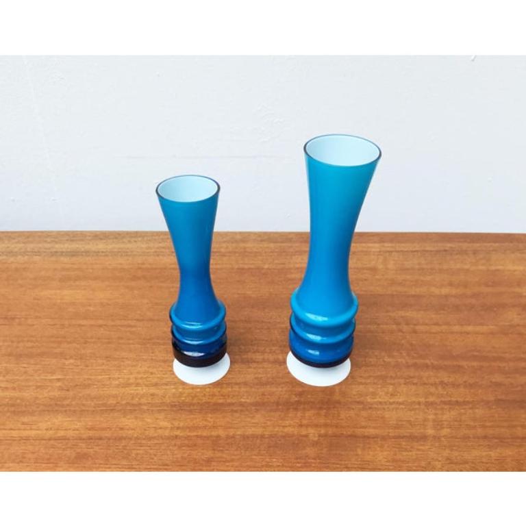 Set di 2 vasi in vetro tedesco di metà secolo di Karl Friedrich Glass, anni '60 in vendita 3