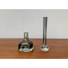 Set of 2 Mid-Century German Glass Vases from Gral, 1960s