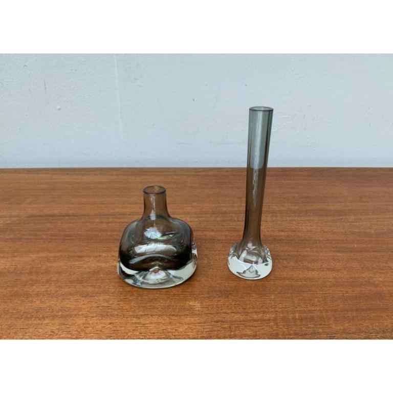 Vetro Set di 2 vasi in vetro tedesco di metà secolo di Gral, anni '60 in vendita