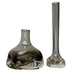 Set of 2 Mid-Century German Glass Vases from Gral, 1960s