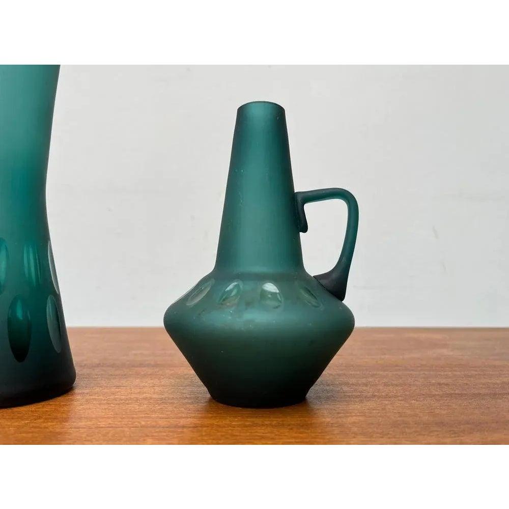 Tedesco Set di 2 vasi in vetro tedesco di metà secolo di Karl Friedrich Glas, anni '60 in vendita