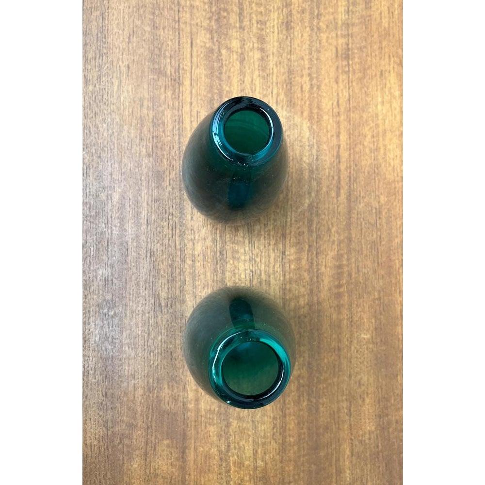 Vetro Set di 2 vasi in vetro tedesco di metà secolo di Karl Friedrich Glas, anni '60 in vendita