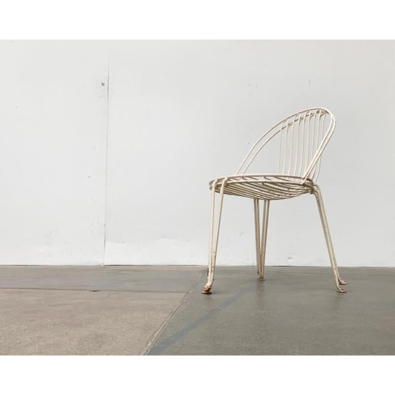 Mid-Century moderno Set di 2 sedie da giardino tedesche di metà secolo in metallo di Mauser Werke Waldeck in vendita