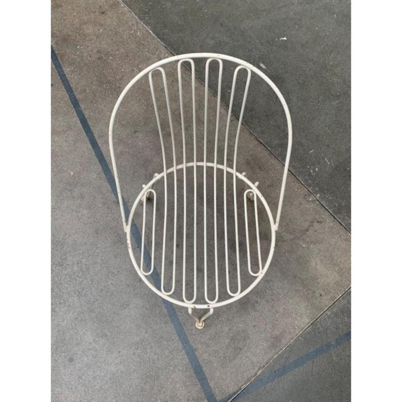 XX secolo Set di 2 sedie da giardino tedesche di metà secolo in metallo di Mauser Werke Waldeck in vendita