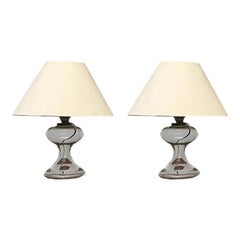 Set of 2 Mid-Century German ML 1 Table Lamps by Ingo Maurer for M Design, 1960s