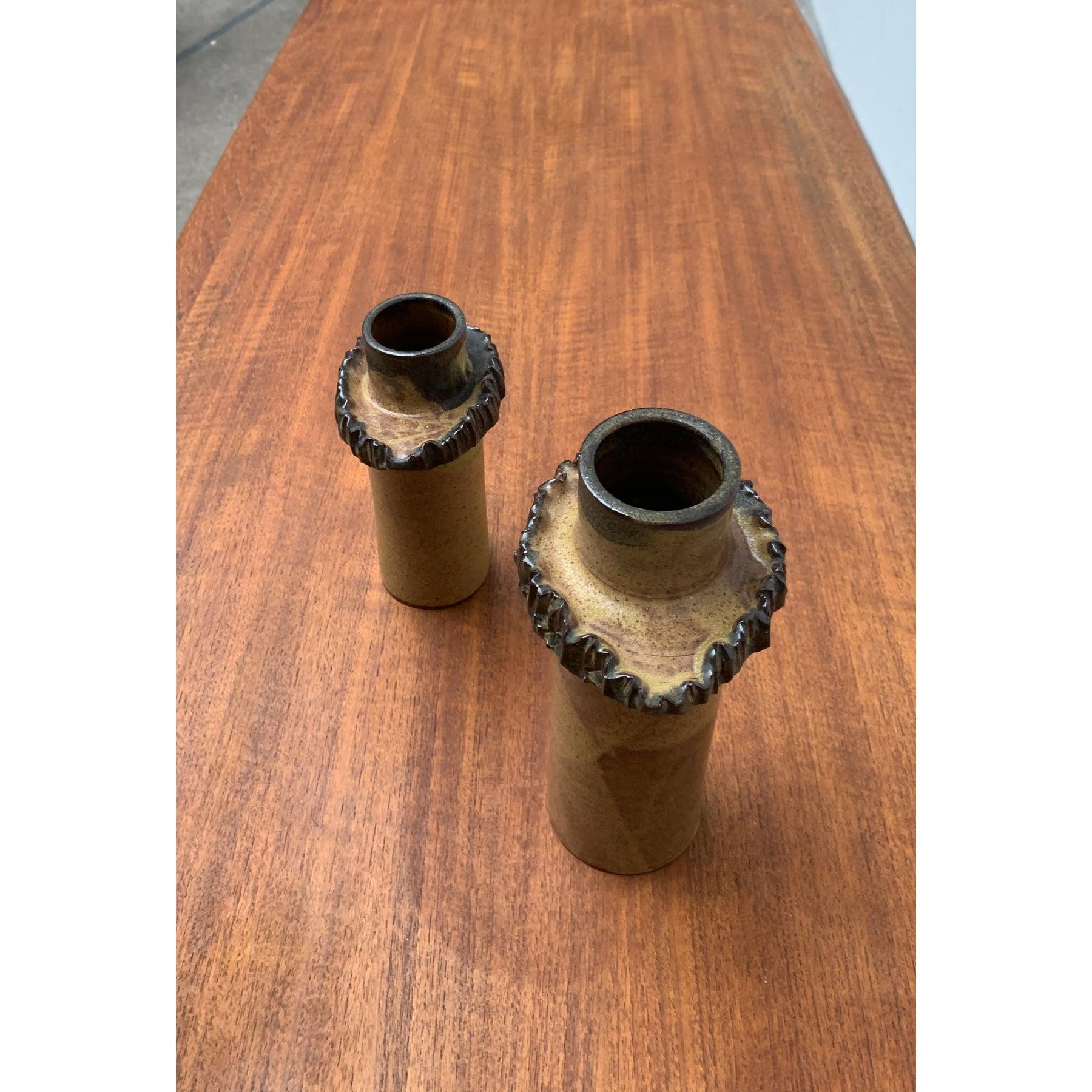 Set di 2 vasi in ceramica tedesca di metà secolo di Luise Duncker in vendita 3