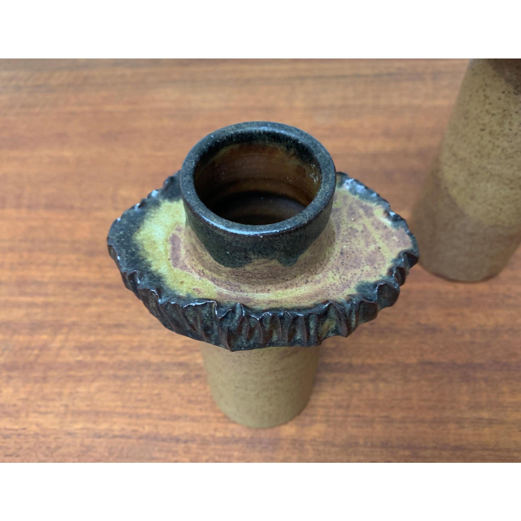 Set di 2 vasi in ceramica tedesca di metà secolo di Luise Duncker in vendita 4