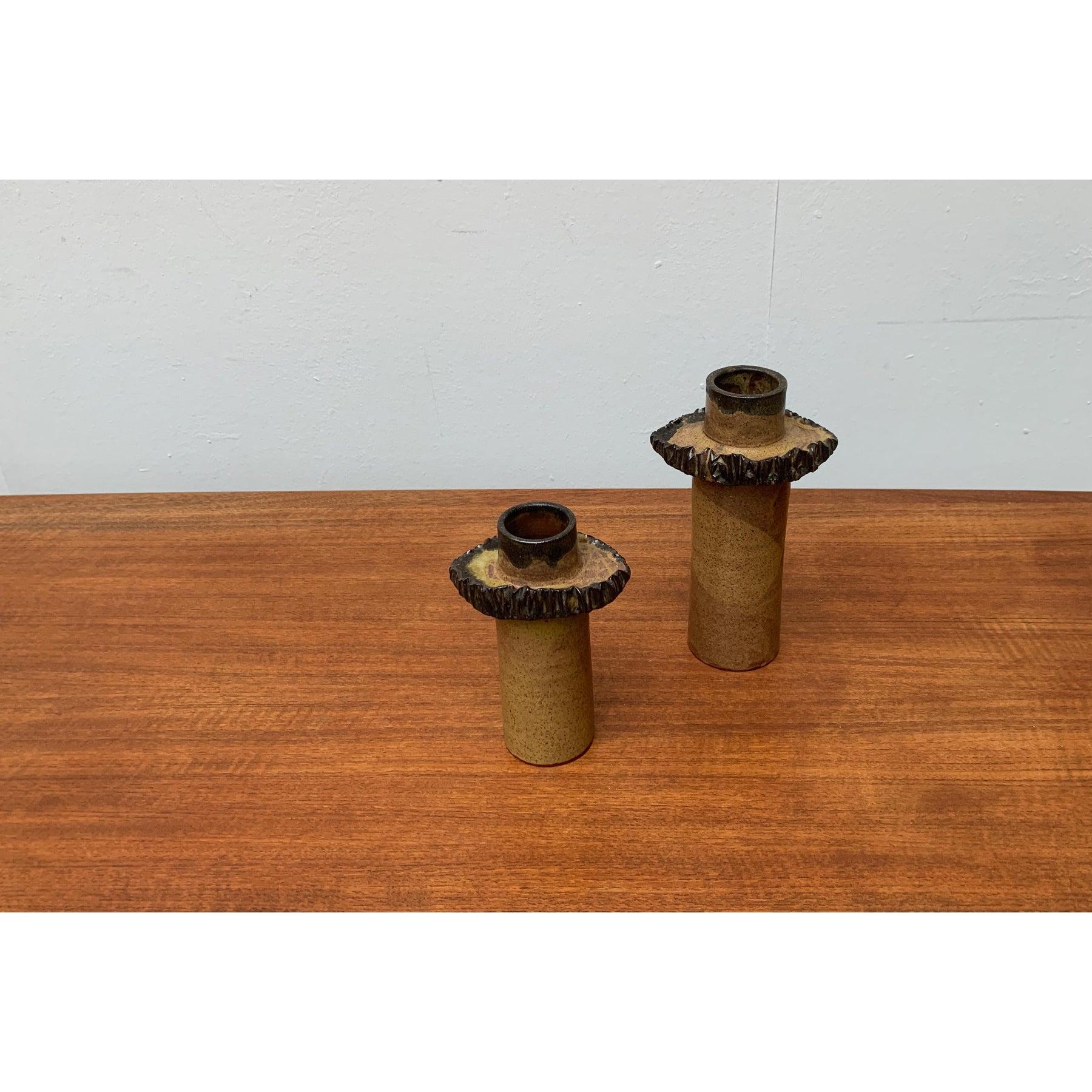 Set di 2 vasi in ceramica tedesca di metà secolo di Luise Duncker in vendita 5