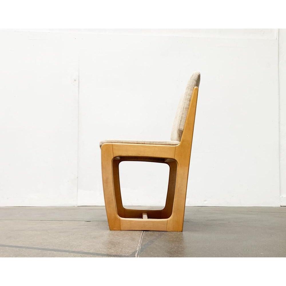Allemand Ensemble de 2 chaises à traîneau allemandes du milieu du siècle, années 1960 en vente