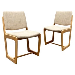 Set of 2 Mid-Century German Sled Chairs, 1960s