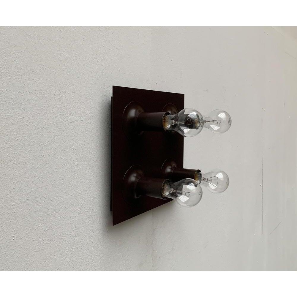 Tedesco Set di 2 lampade da soffitto o da parete dell'era spaziale tedesca di metà secolo di Cosack in vendita
