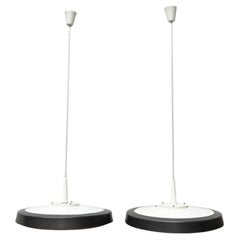 Set di 2 lampade minimaliste tedesche di metà secolo Model A 205 Ufo, anni '60