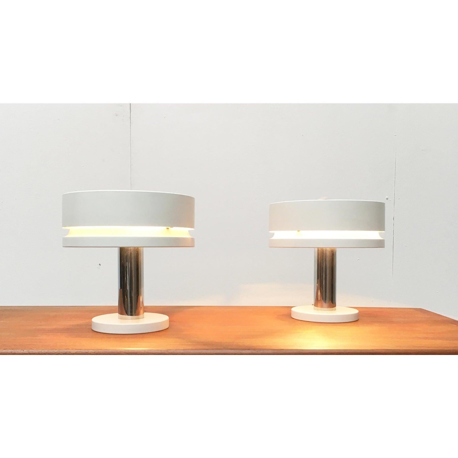 2er-Set Deutsche Space Age Minimalistische Tischlampe, 1960er Jahre, Mitte des Jahrhunderts im Angebot 5