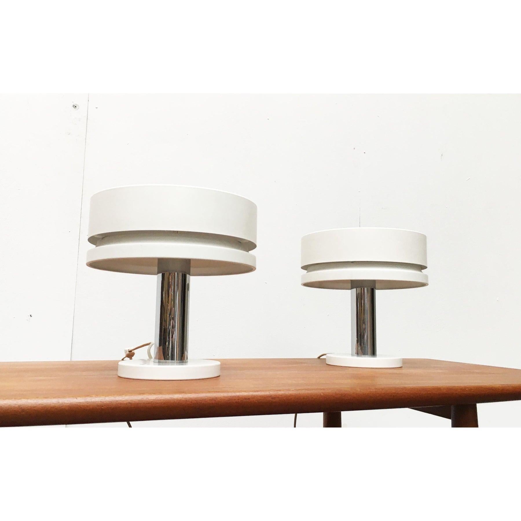 2er-Set Deutsche Space Age Minimalistische Tischlampe, 1960er Jahre, Mitte des Jahrhunderts im Angebot 2