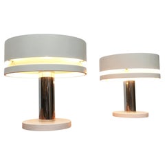 Set di 2 lampade da tavolo minimaliste tedesche di metà secolo, anni '60