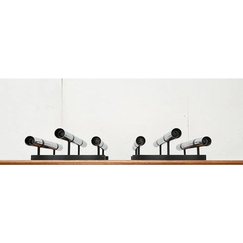 Set di 2 lampade da parete minimaliste tedesche di metà secolo, anni '60 in vendita 3