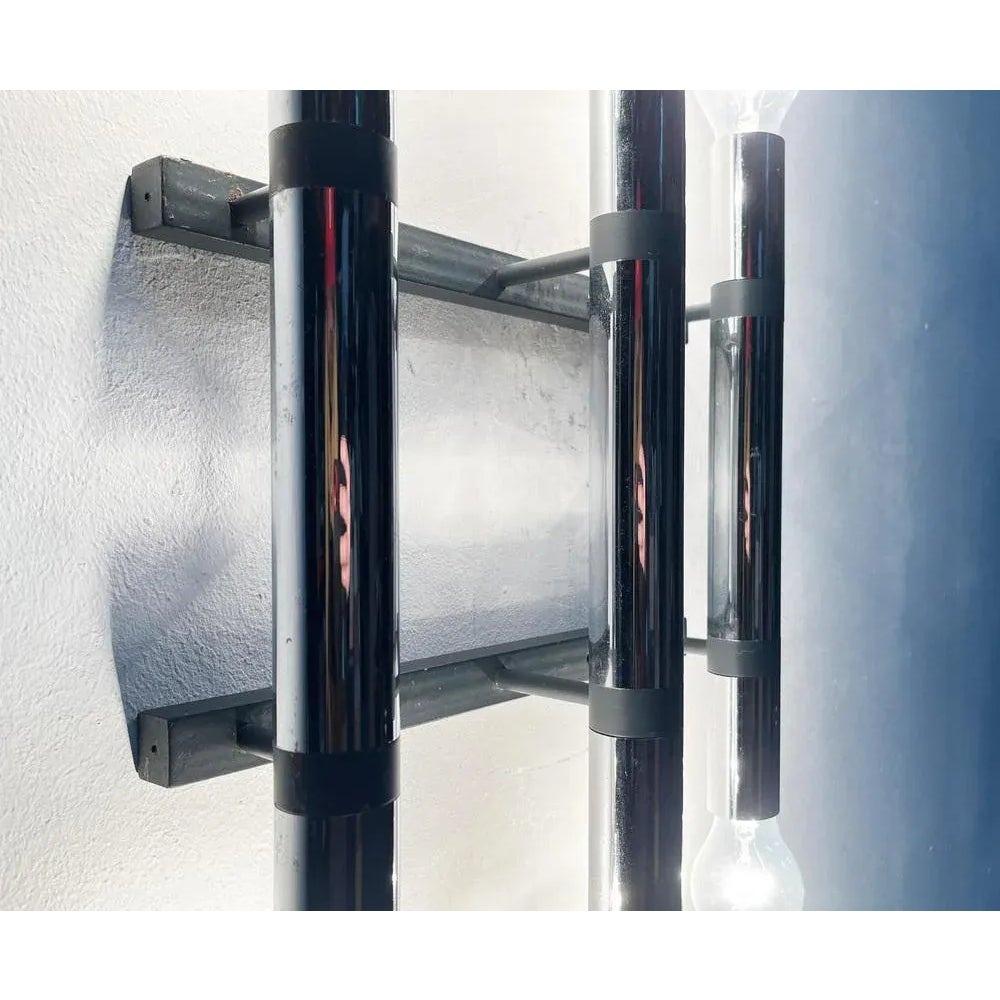 Metallo Set di 2 lampade da parete minimaliste tedesche di metà secolo, anni '60 in vendita