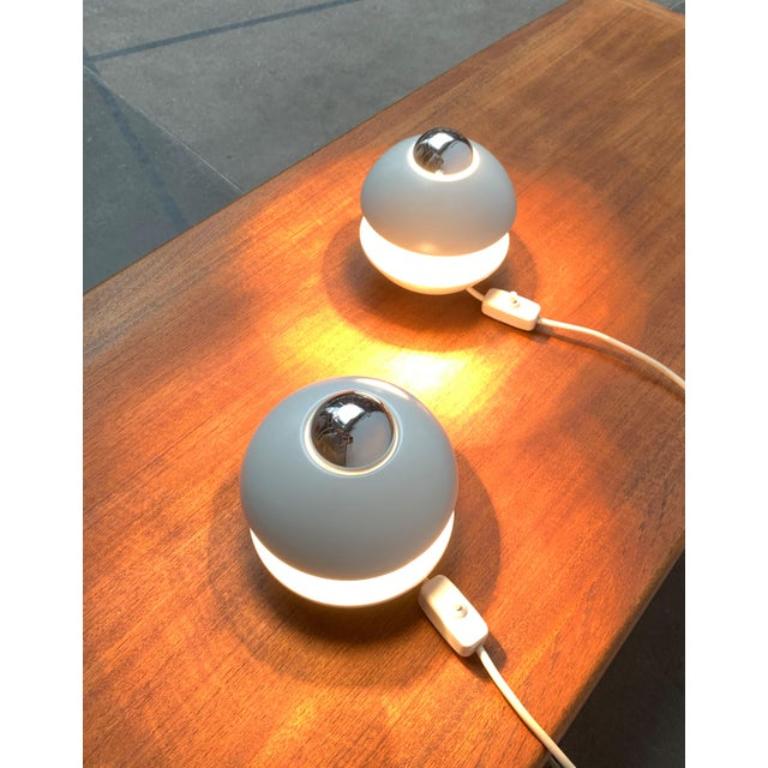 2er-Set Deutsche Space Age Pilz Tisch- oder Wandlampe, 1970er Jahre im Angebot 4