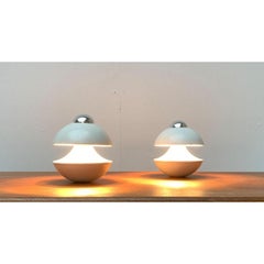 Set of 2 Mid-Century German Space Age Mushroom Table or Wall Lamp, 1970s
