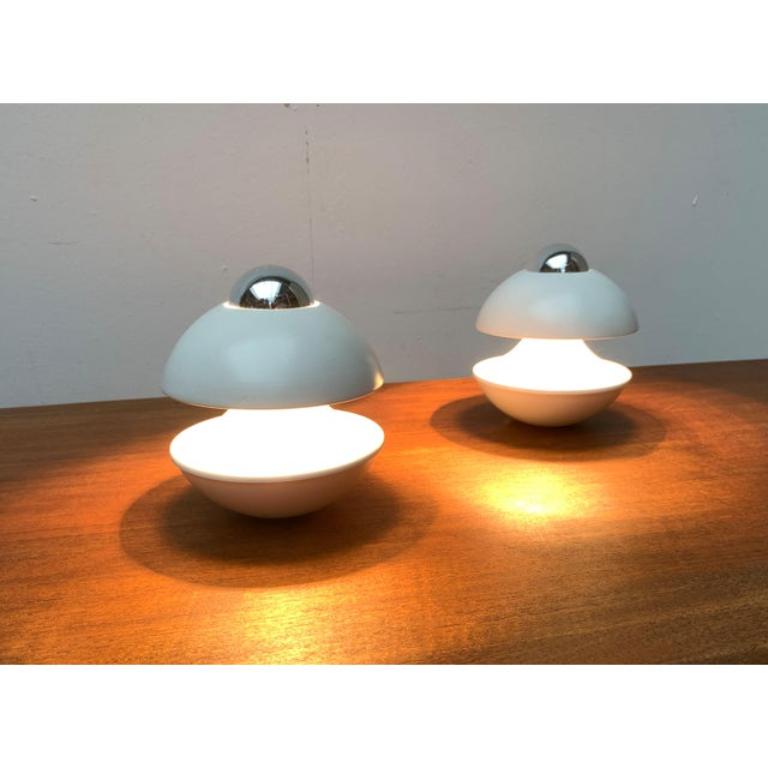 2er-Set Deutsche Space Age Pilz Tisch- oder Wandlampe, 1970er Jahre im Zustand „Hervorragend“ im Angebot in Hamburg, DE