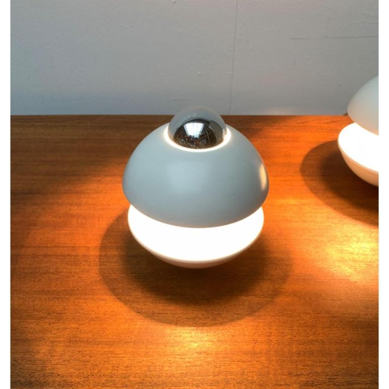 2er-Set Deutsche Space Age Pilz Tisch- oder Wandlampe, 1970er Jahre (20. Jahrhundert) im Angebot
