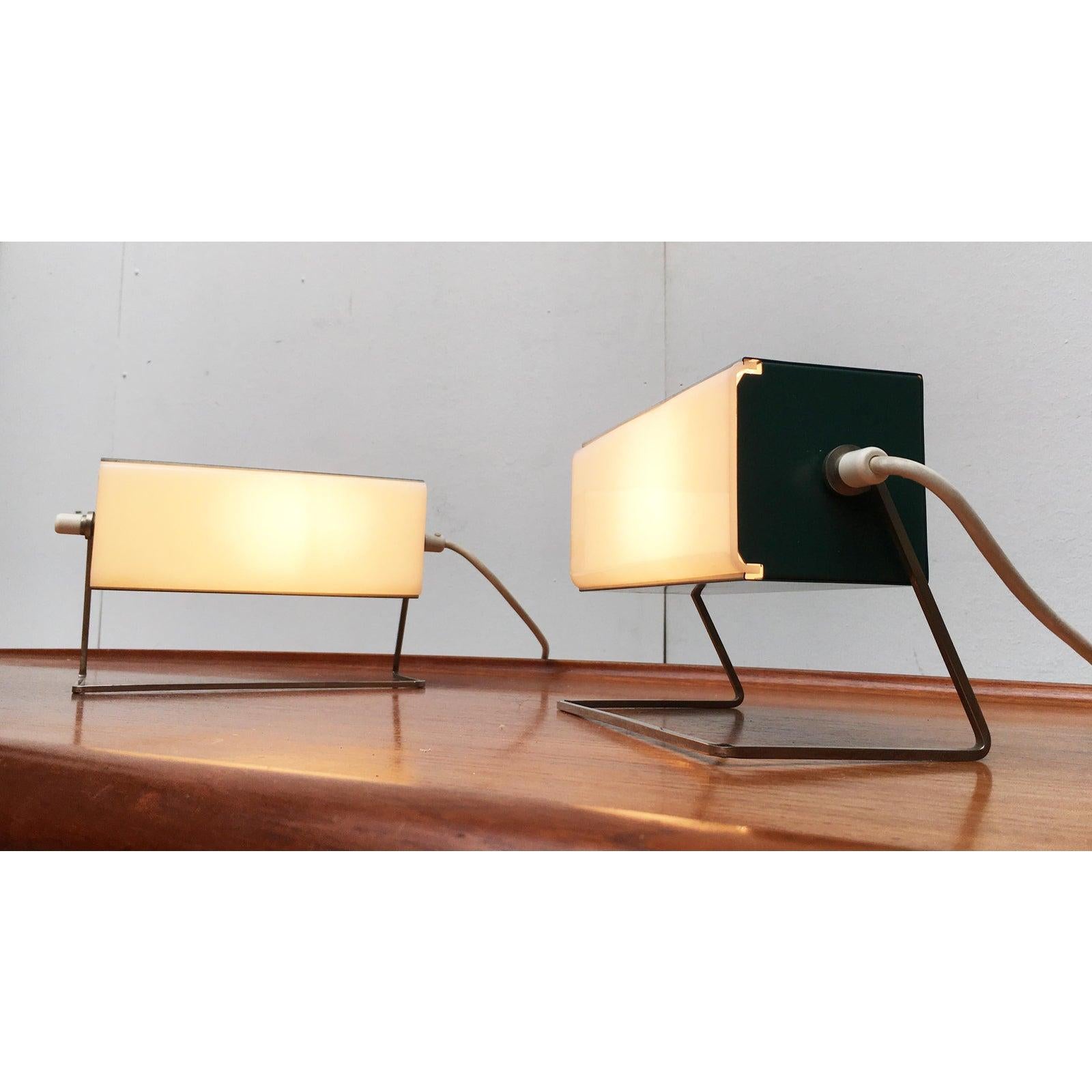 Mid-Century Modern Set of 2 Mid-Century German Space Age Table Lamps from Leclaire & Schäfer, 1960s For Sale