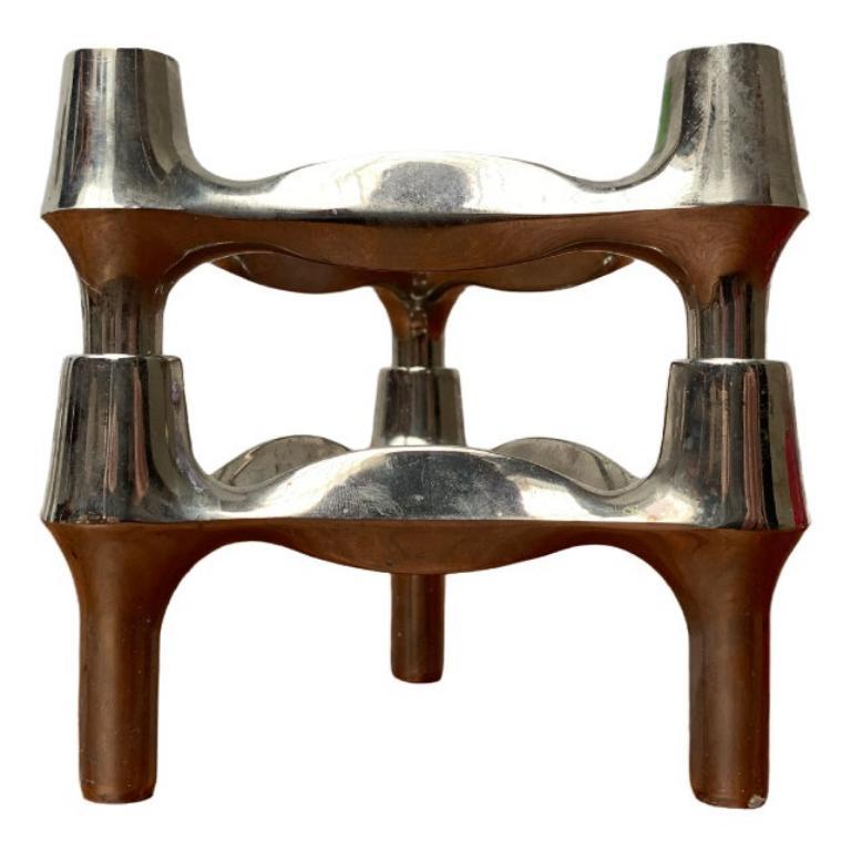 Set of 2 Mid-Century German Stacking Candleholder from BMF, 1960s